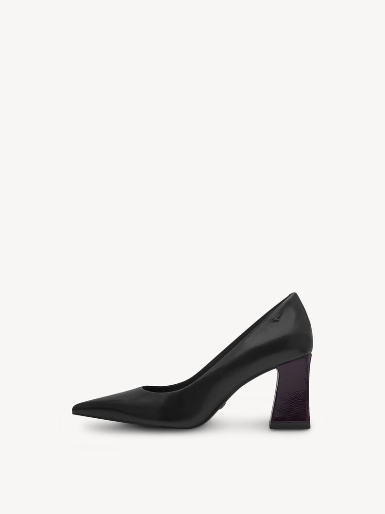 Escarpin en cuir - noir, BLACK COMB, hi-res