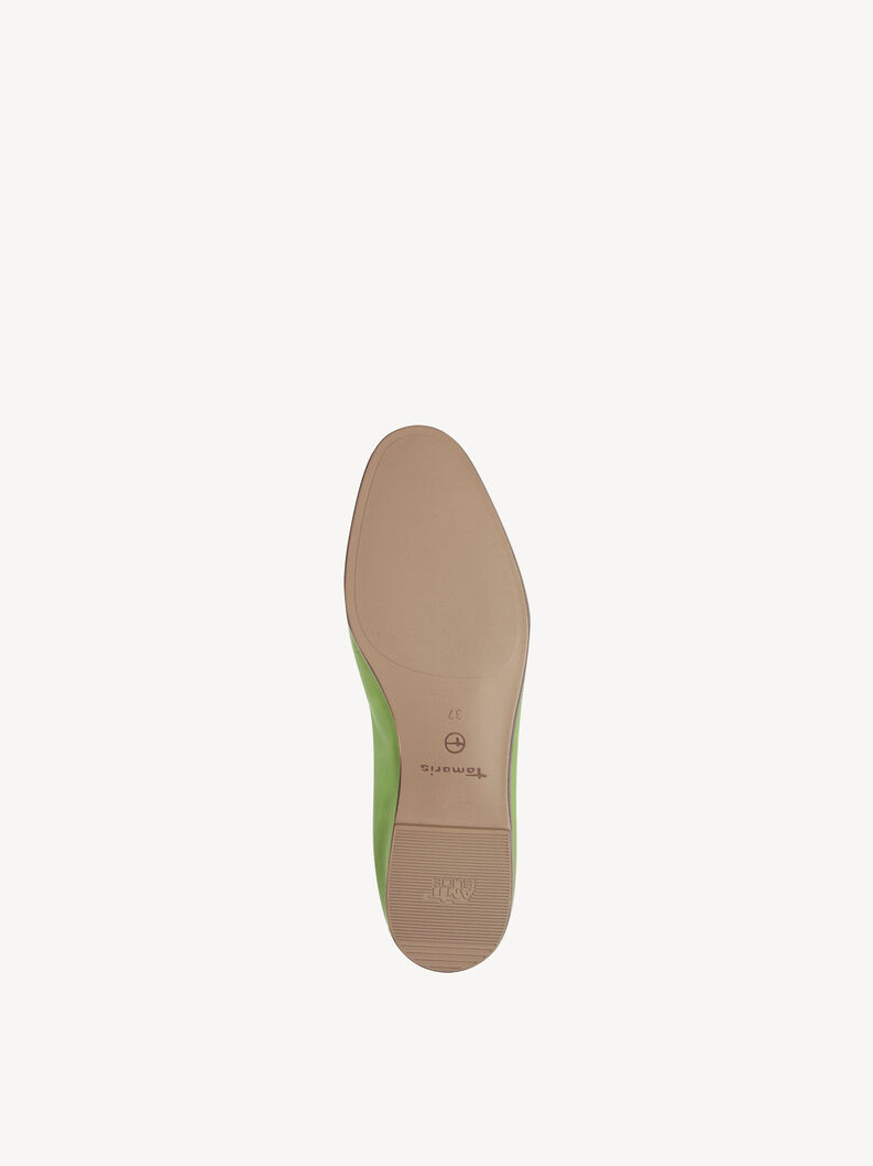 Slipper en cuir - vert, APPLE, hi-res