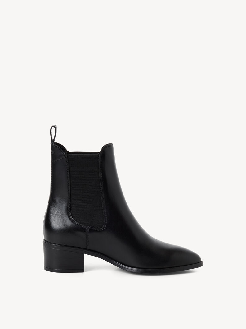 Leather Chelsea boot - black, BLACK, hi-res