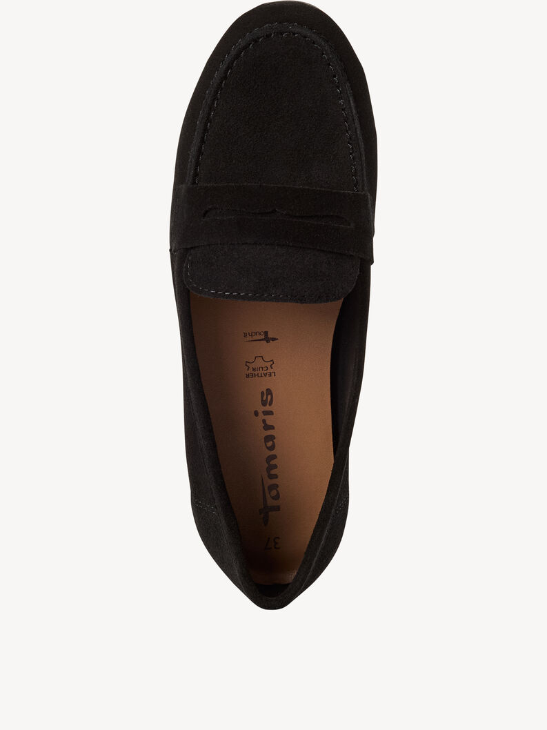 Lederslipper - schwarz, BLACK, hi-res