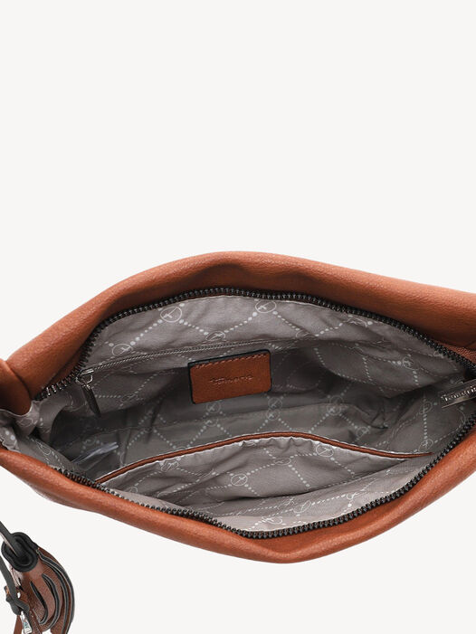 Schoudertas, cognac, hi-res