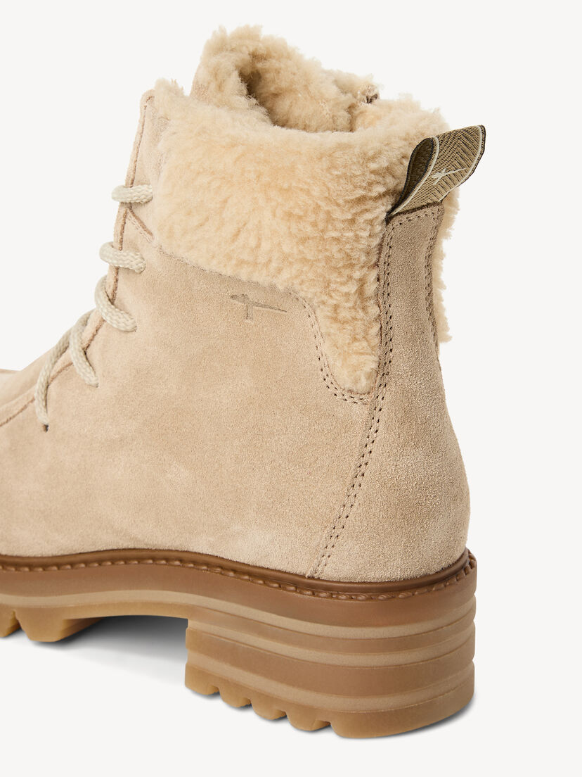 Enkellaarsje - beige warme voering, beige, hi-res