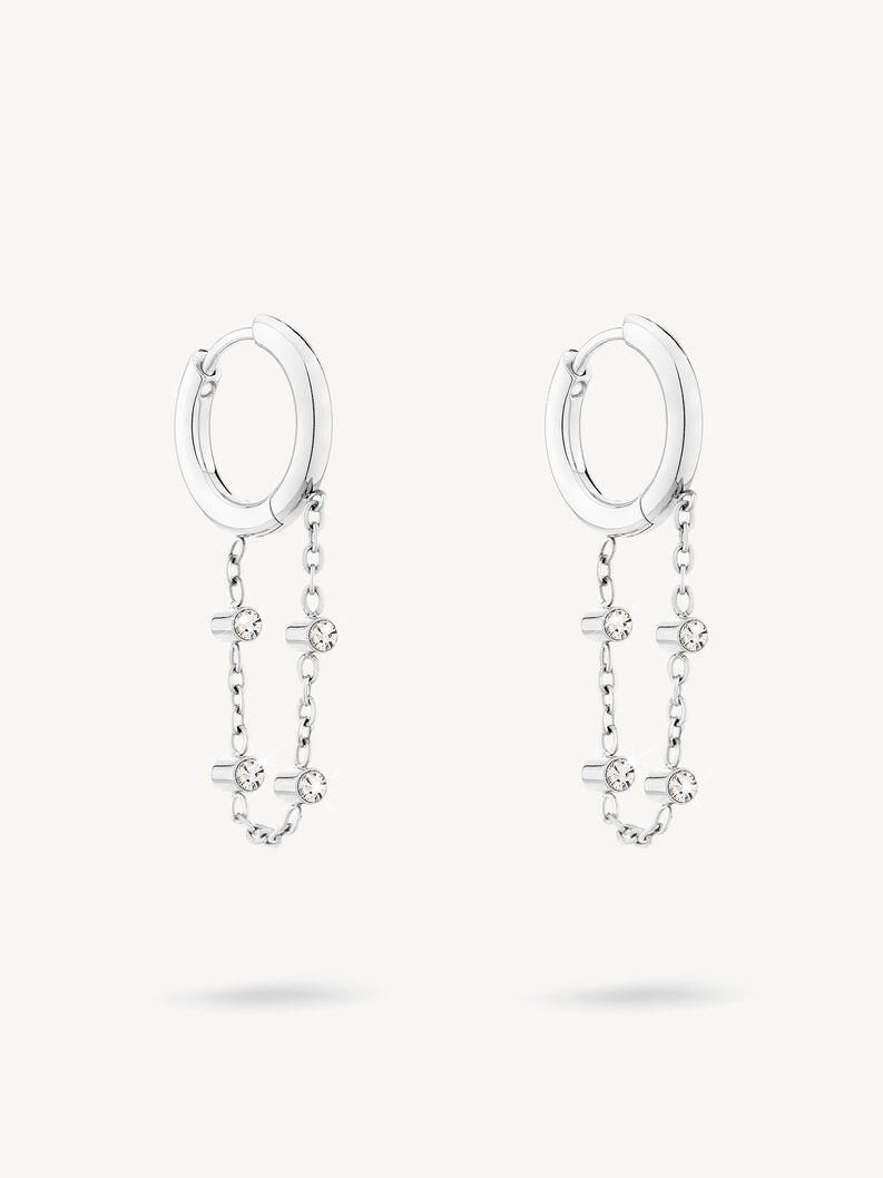 Creole earring - silver, silber, hi-res