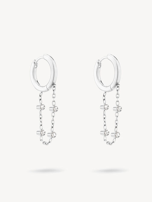 Creole earring, silber, hi-res