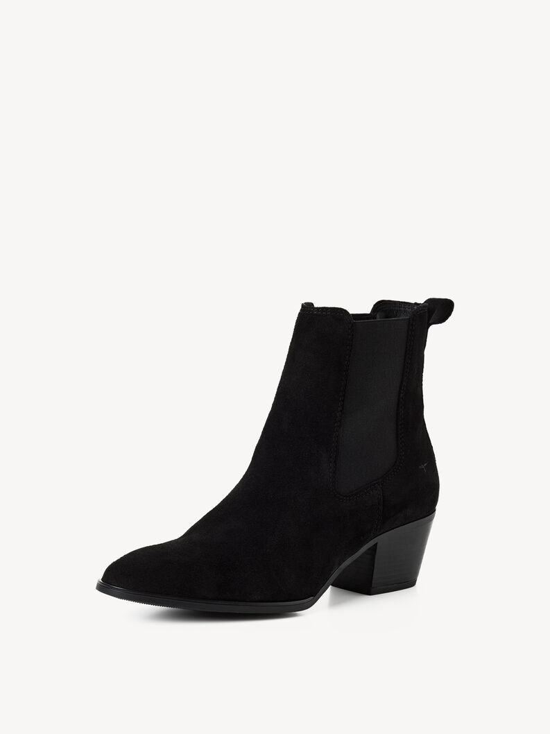 Leder Chelsea Boot - schwarz, BLACK, hi-res