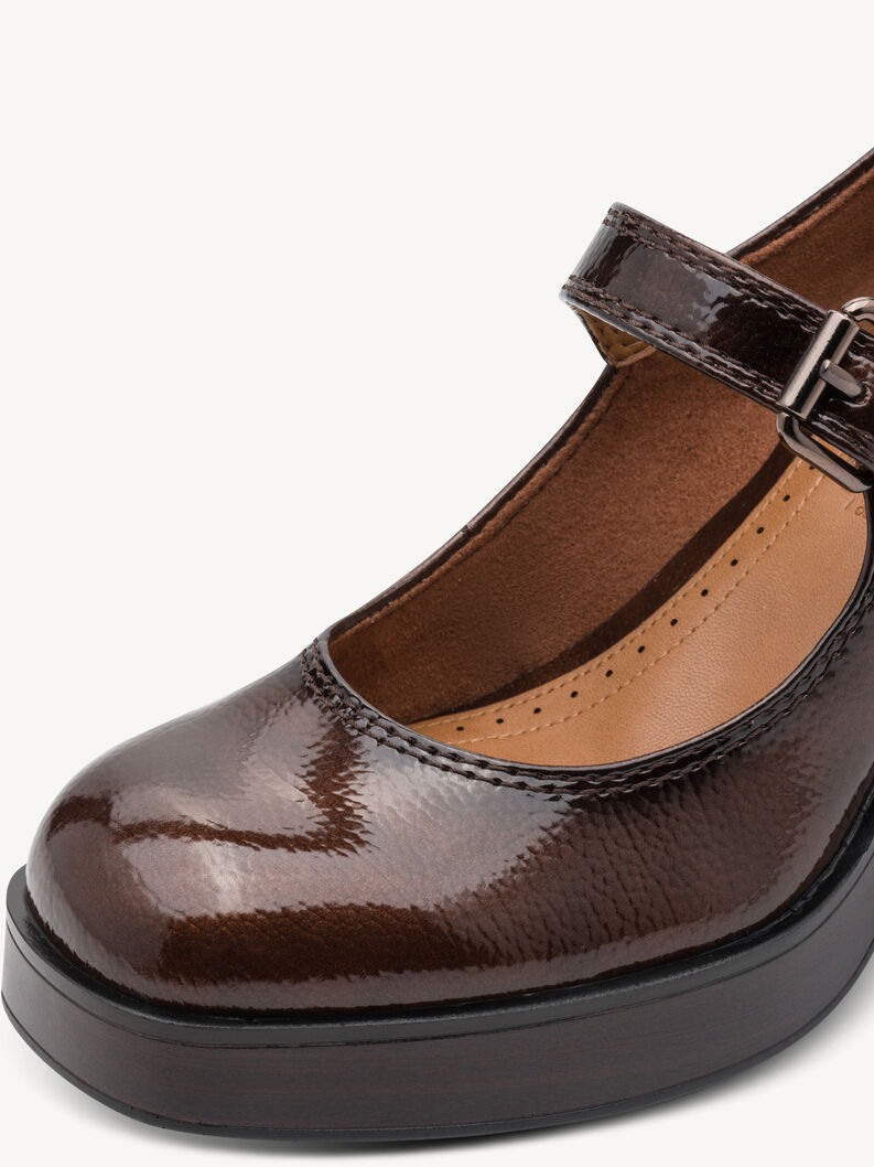 Escarpin - marron, BROWN PATENT, hi-res