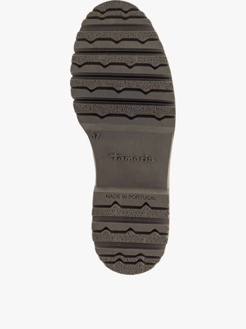 Leder Chelsea Boot - grau, GREY, hi-res