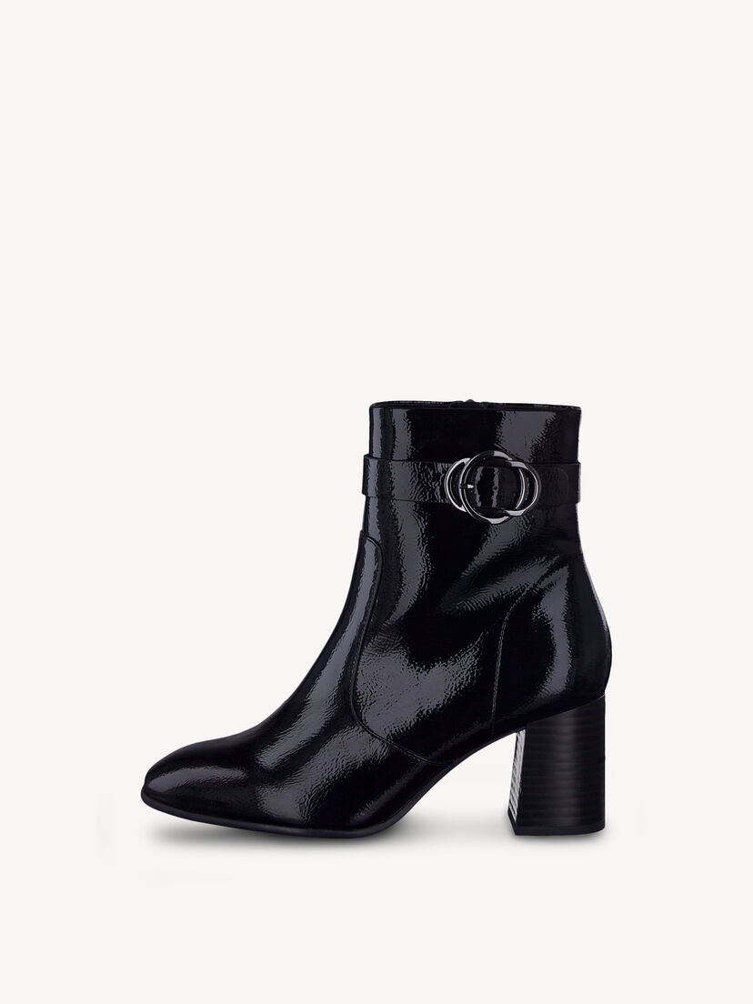 Enkellaarsje - zwart, BLACK PATENT, hi-res