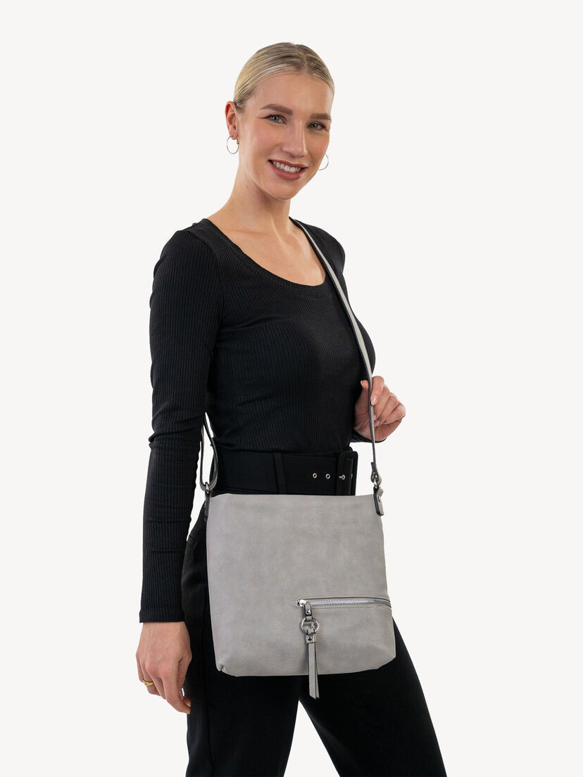Schoudertas - grijs, lightgrey, hi-res