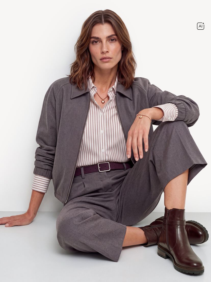 Leren Chelseaboot - bruin, BRANDY, hi-res
