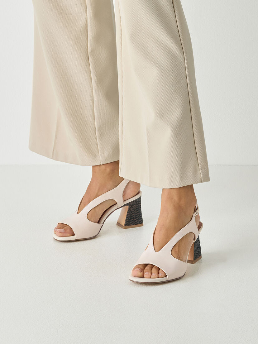 Leren Sandaaltje - beige, 418, hi-res