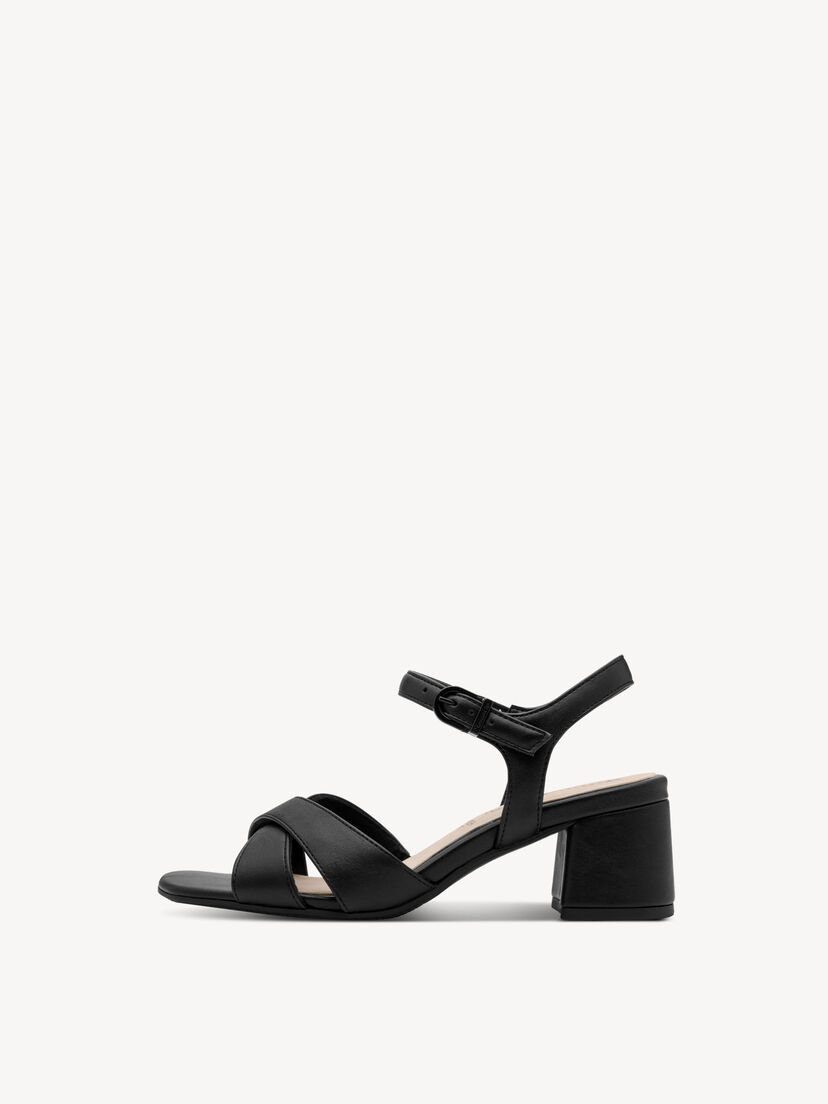 Sandaaltje - zwart, BLACK, hi-res