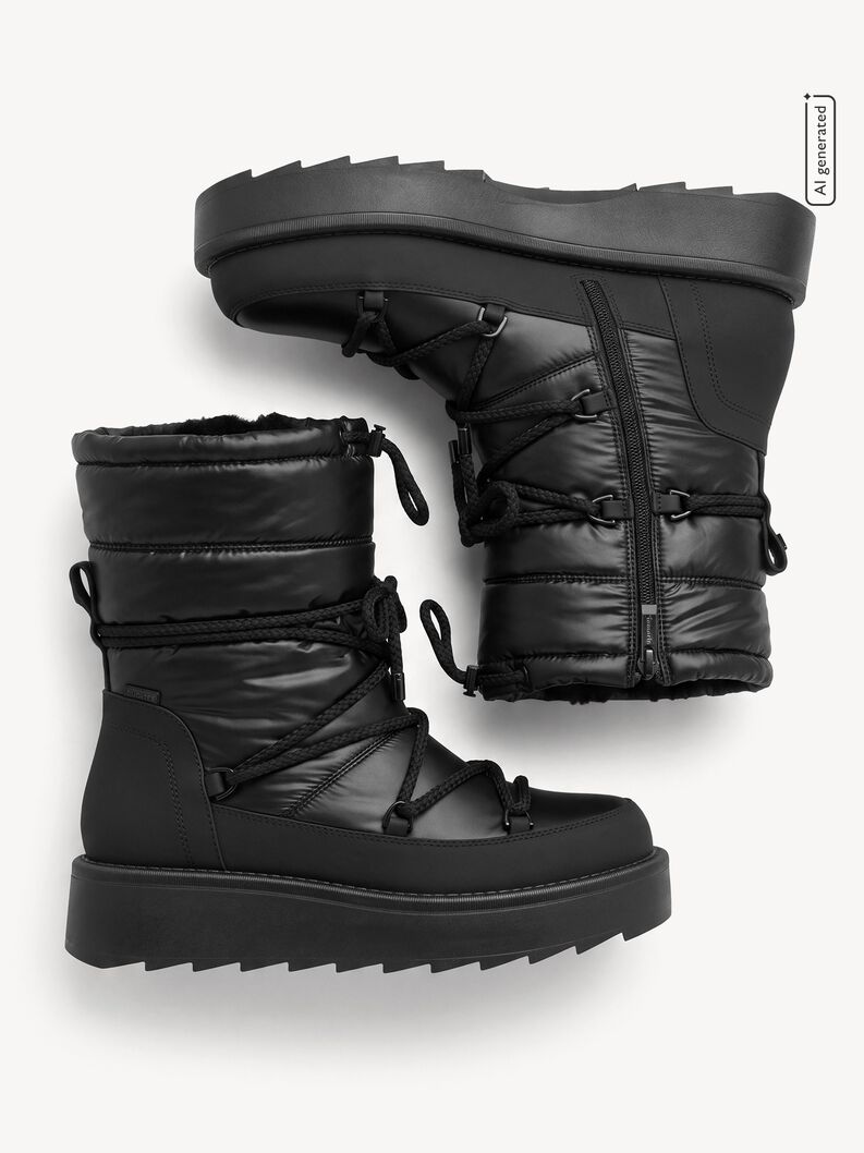 Bootie - black warm lining, BLACK UNI, hi-res