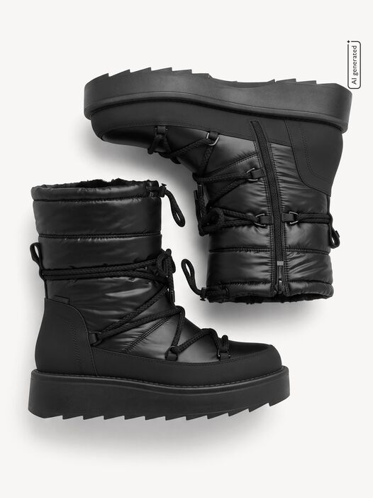 Enkellaarsje, BLACK UNI, hi-res