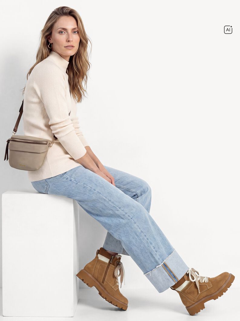Stiefelette - beige Warmfutter, SAND, hi-res