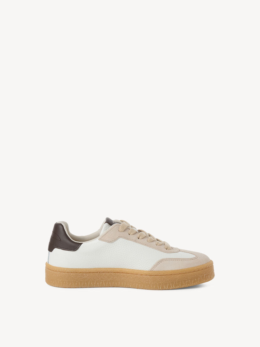 Leren Sneaker - wit, OFFWHITE COMB, hi-res