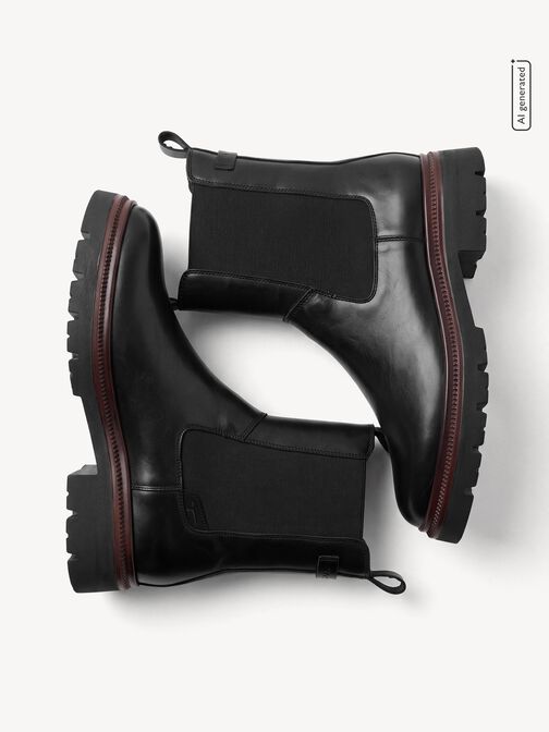 Chelseaboot, BLACK LEATHER, hi-res
