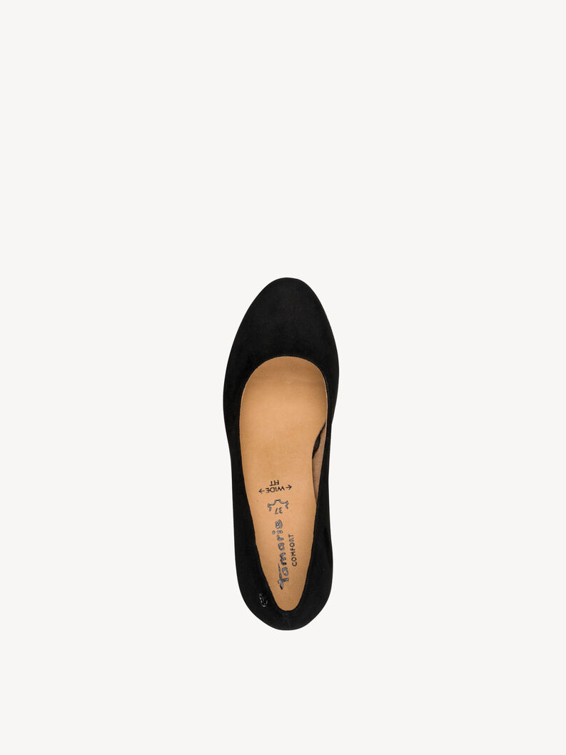 Leather Pumps - black, BLACK SUEDE, hi-res
