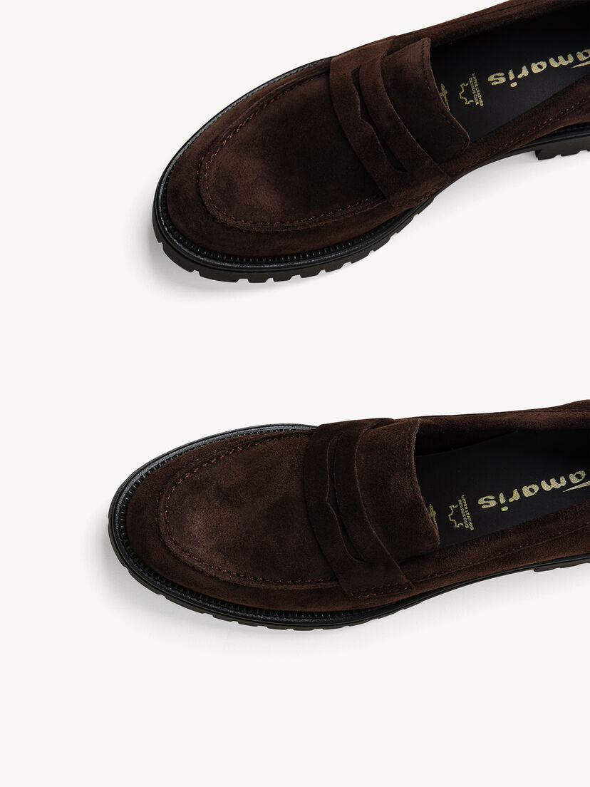 Leren Instappers - bruin, 304, hi-res