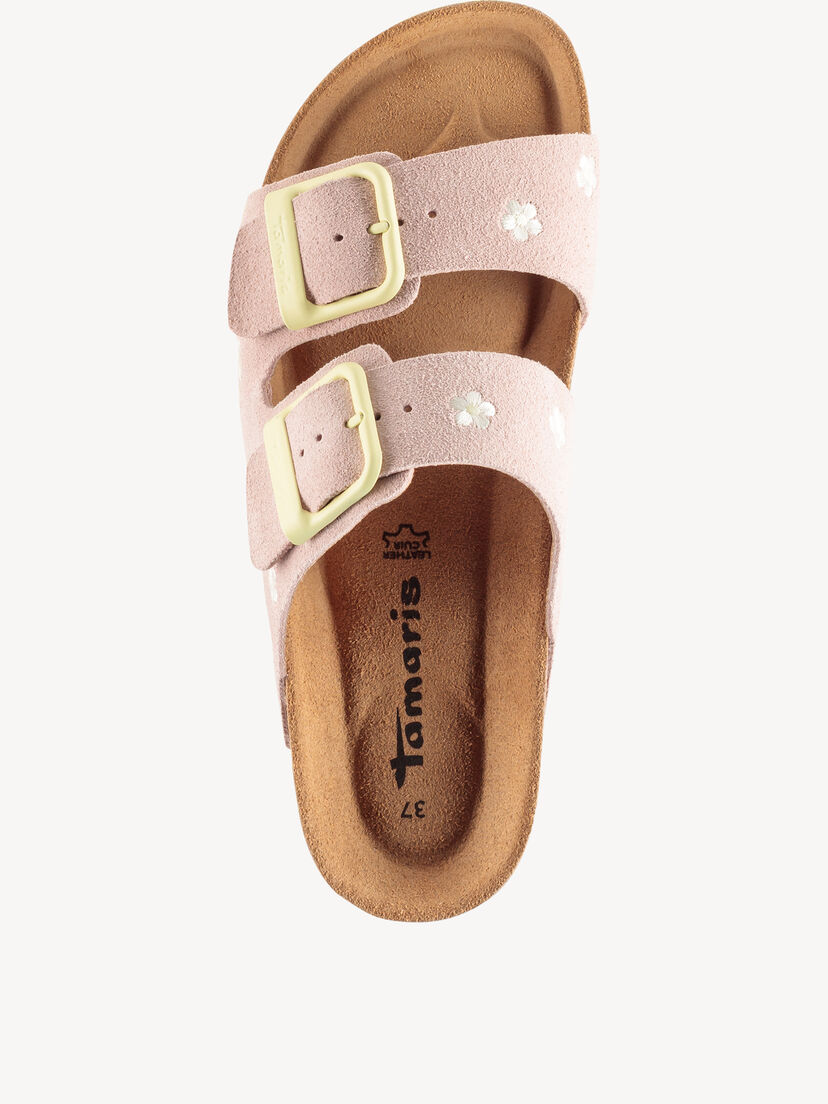 Leren Slipper - roze, ROSE COMB, hi-res