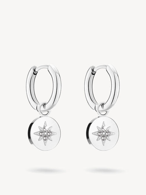 Creole earring, silber, hi-res
