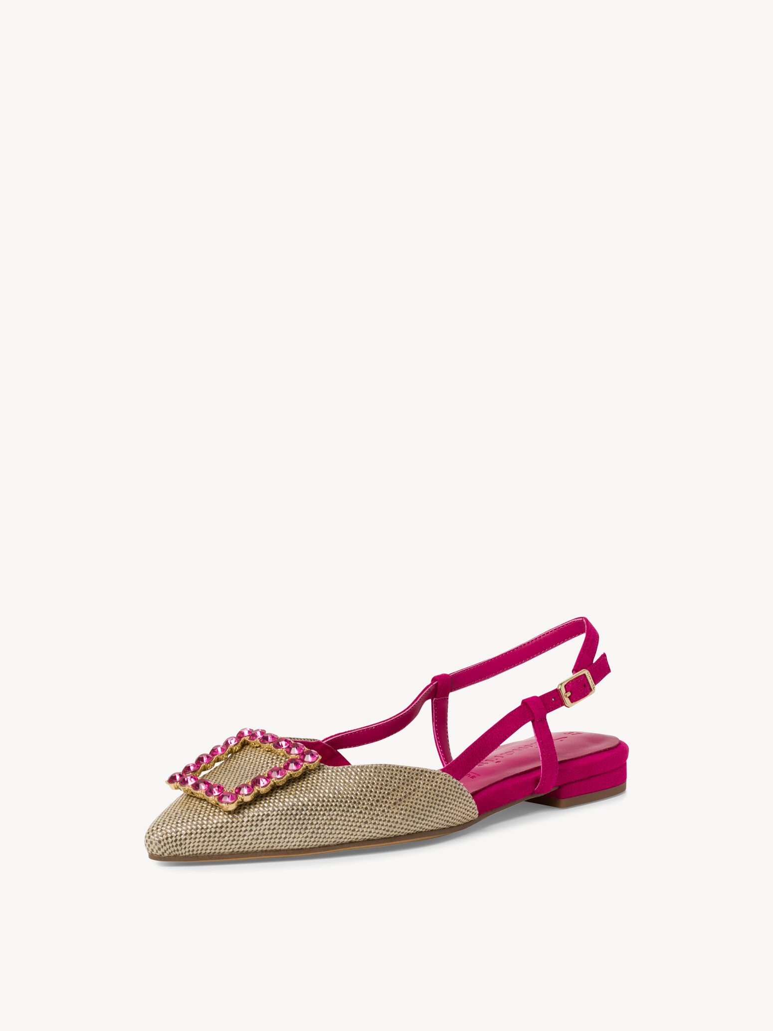 Tamaris Slingpumps 1-29602-42, Schmal, Mit 7,5 Cm Absatz - Elegante Pumps Aus Textil/Synthetik