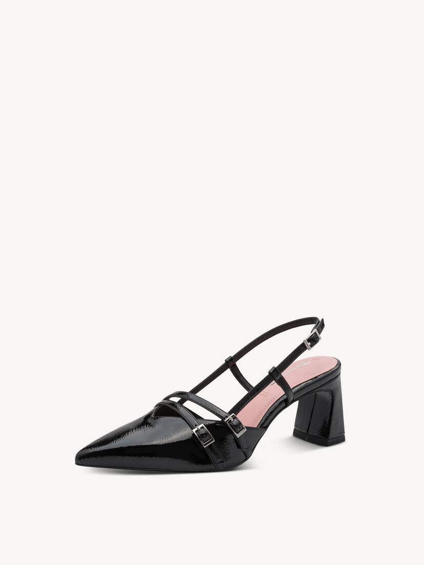 Slingpumps - zwart, BLACK, hi-res