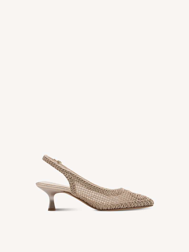 Slingpumps - metallic, LIGHT GOLD, hi-res