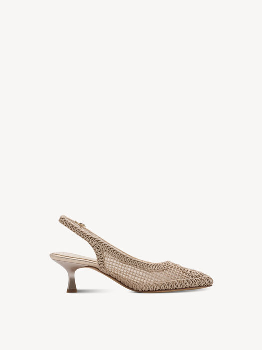 Slingpumps, LIGHT GOLD, hi-res