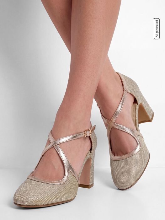 Pumps, LT.GOLD GLAM, hi-res