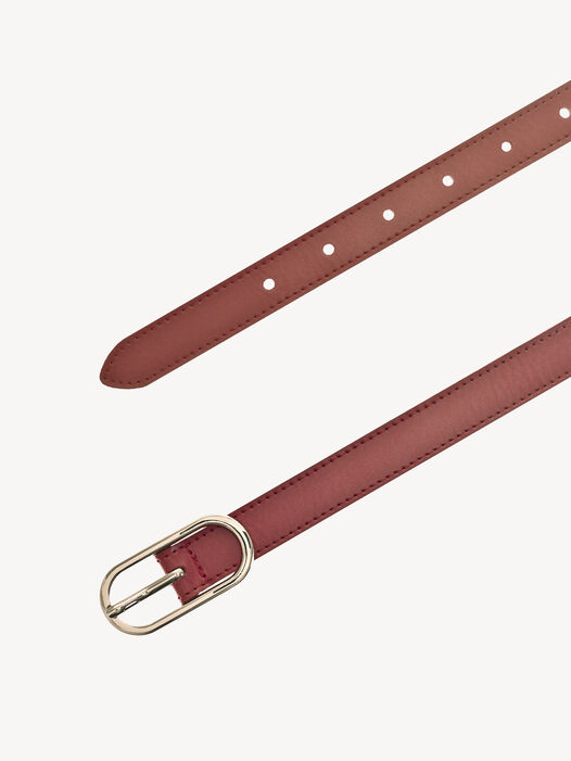 Leren riem, rood, hi-res