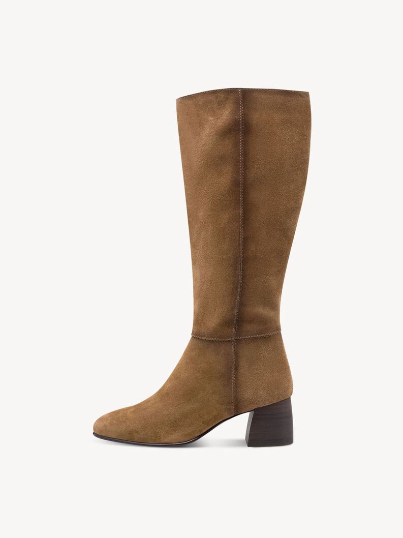 Bottes en cuir - marron, 310, hi-res
