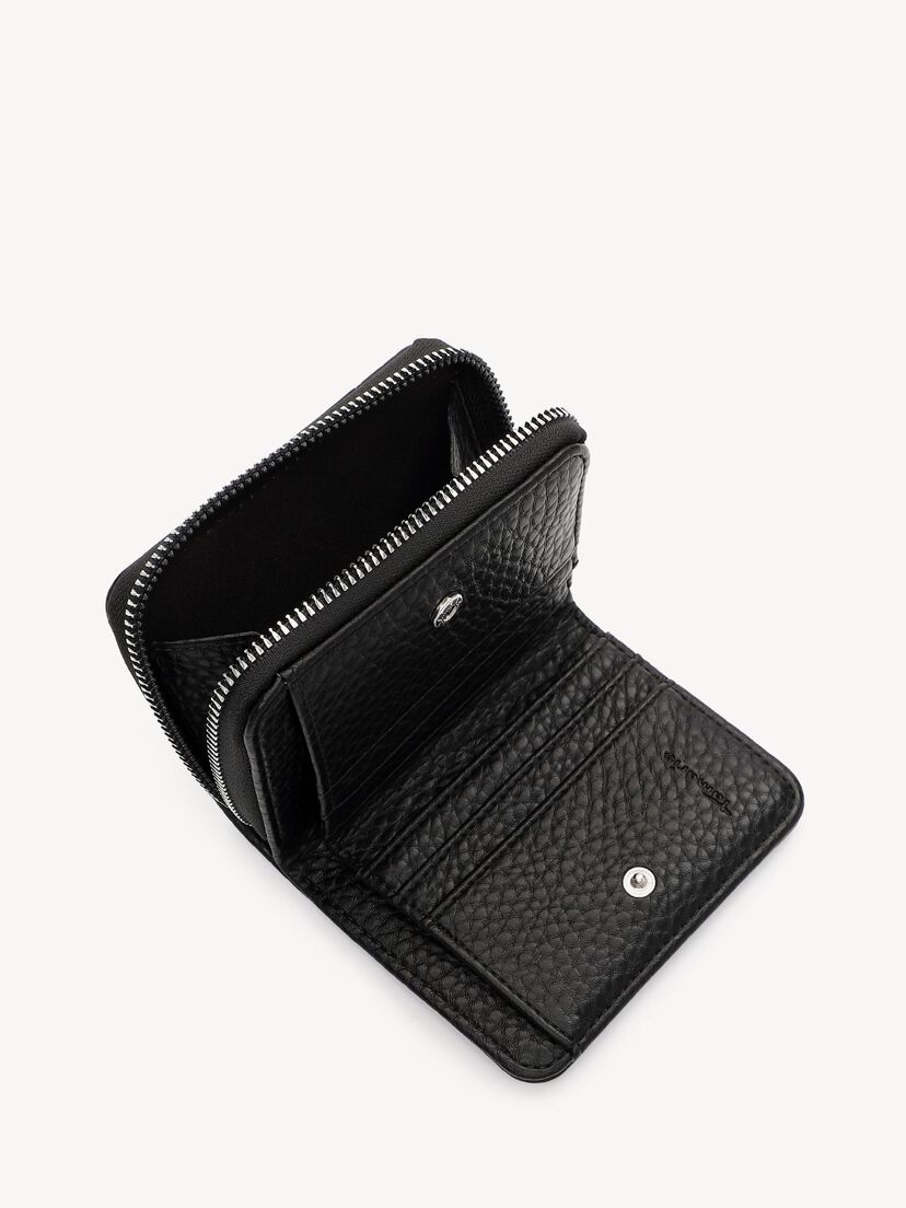 Portemonnee - zwart, black, hi-res