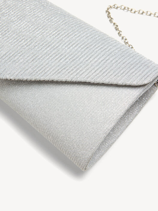 Clutch, silver, hi-res