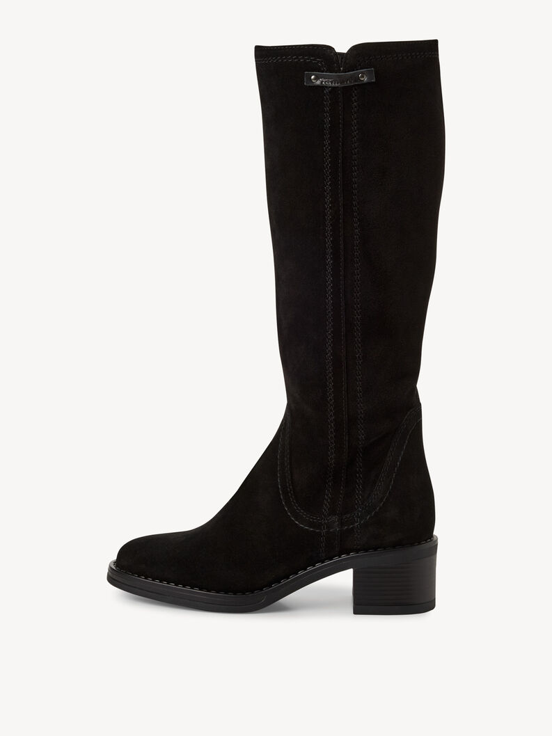 Bottes en cuir - noir, BLACK, hi-res