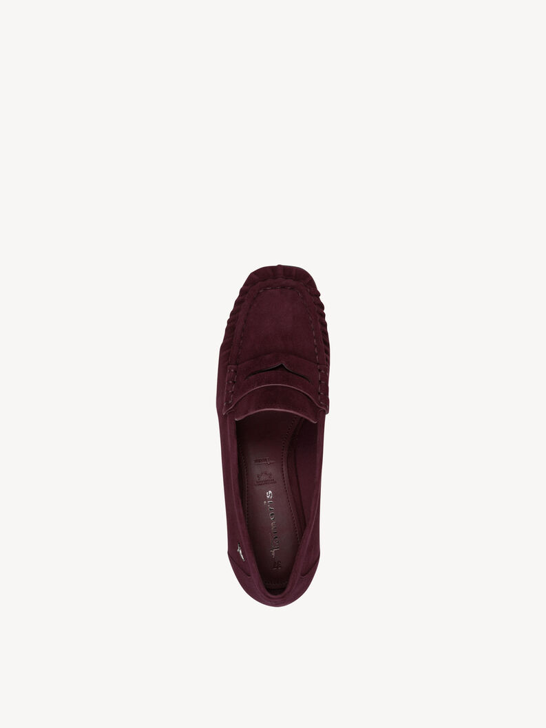 Leather Trotteur - red, MERLOT, hi-res