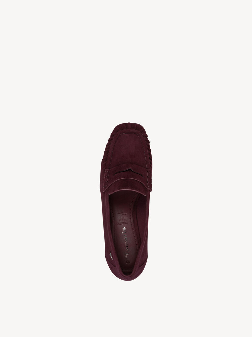 Leren Trotteur - rood, MERLOT, hi-res