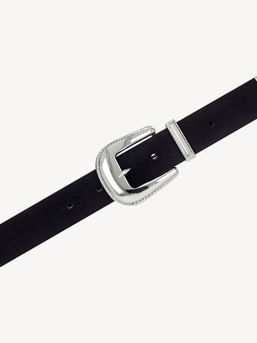 Leren Riem - zwart, zwart, hi-res