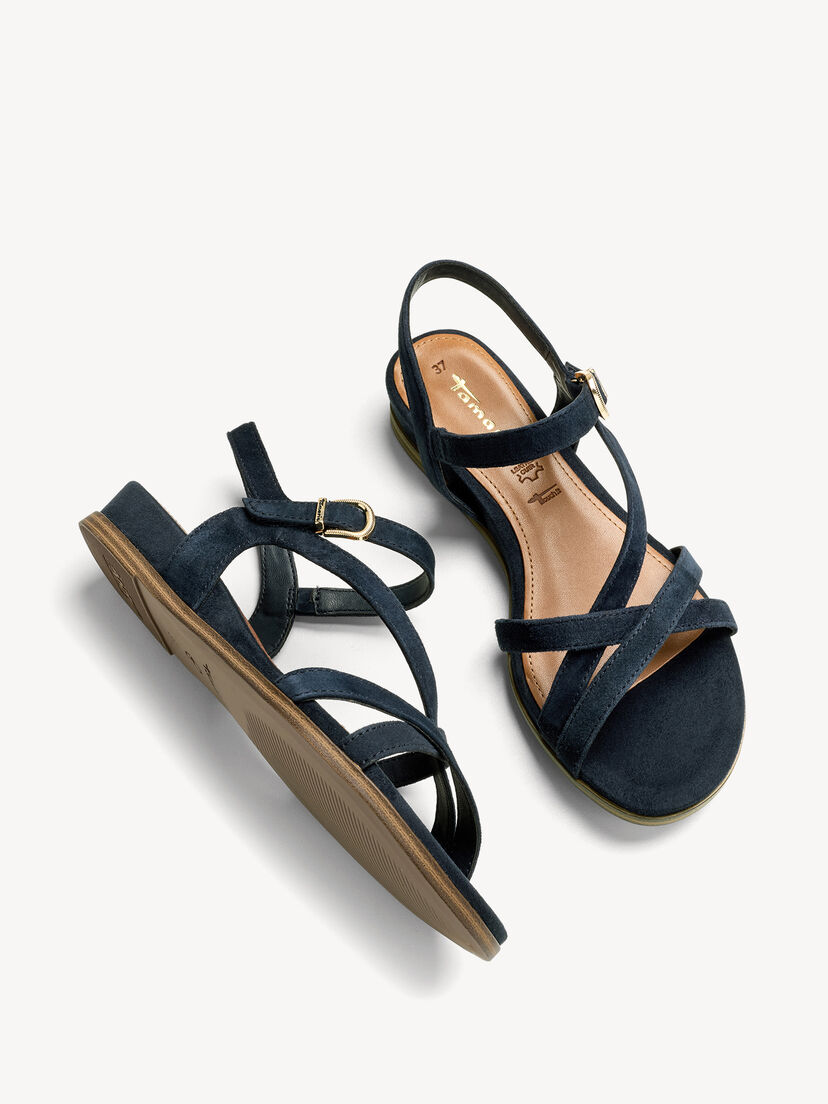 Sandaal - blauw, NAVY SUEDE, hi-res