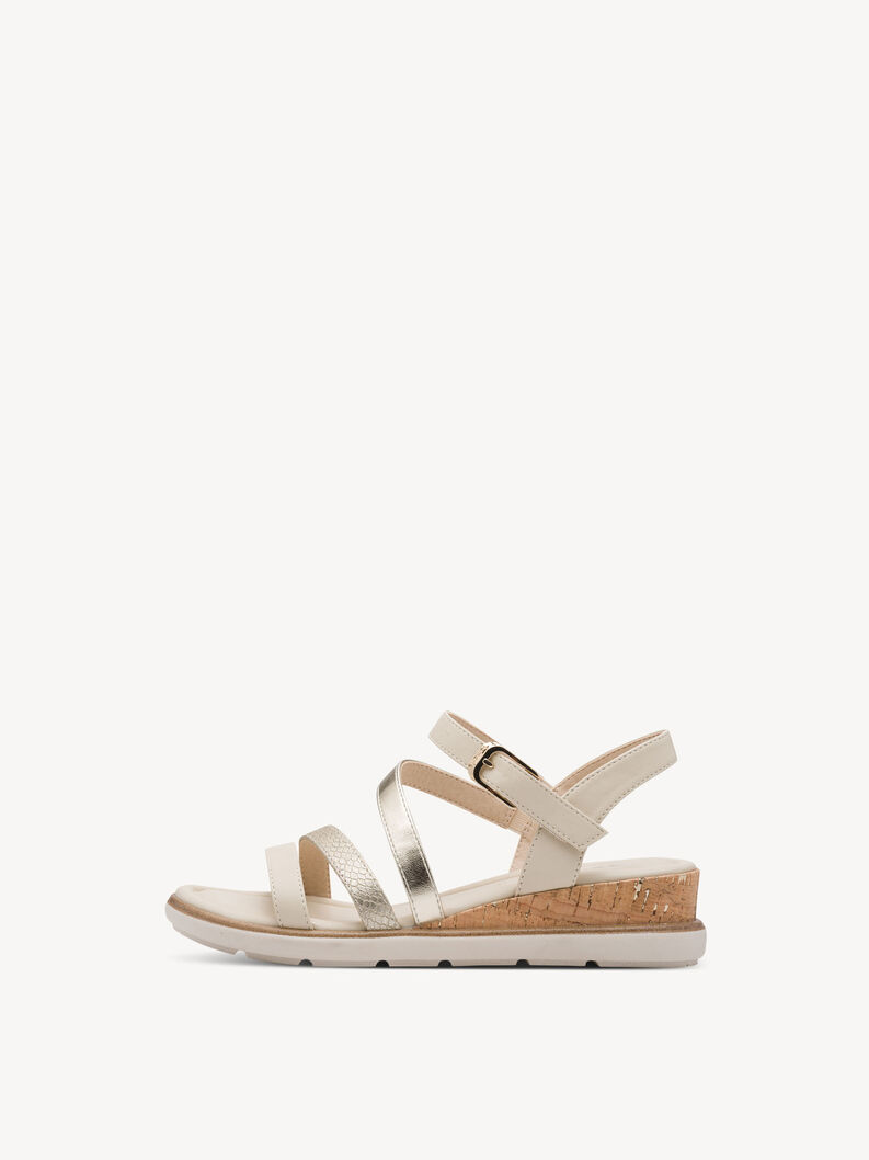 Heeled sandal - beige, 418, hi-res