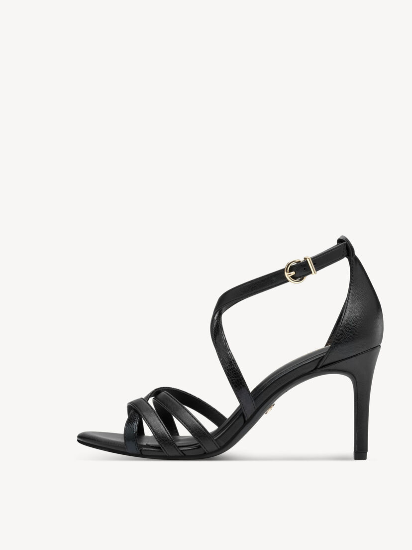 Sandaaltje - zwart, BLACK, hi-res