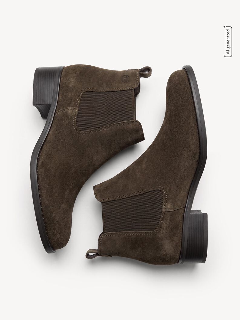 Stivaletti Chelsea, OLIVE SUEDE, hi-res