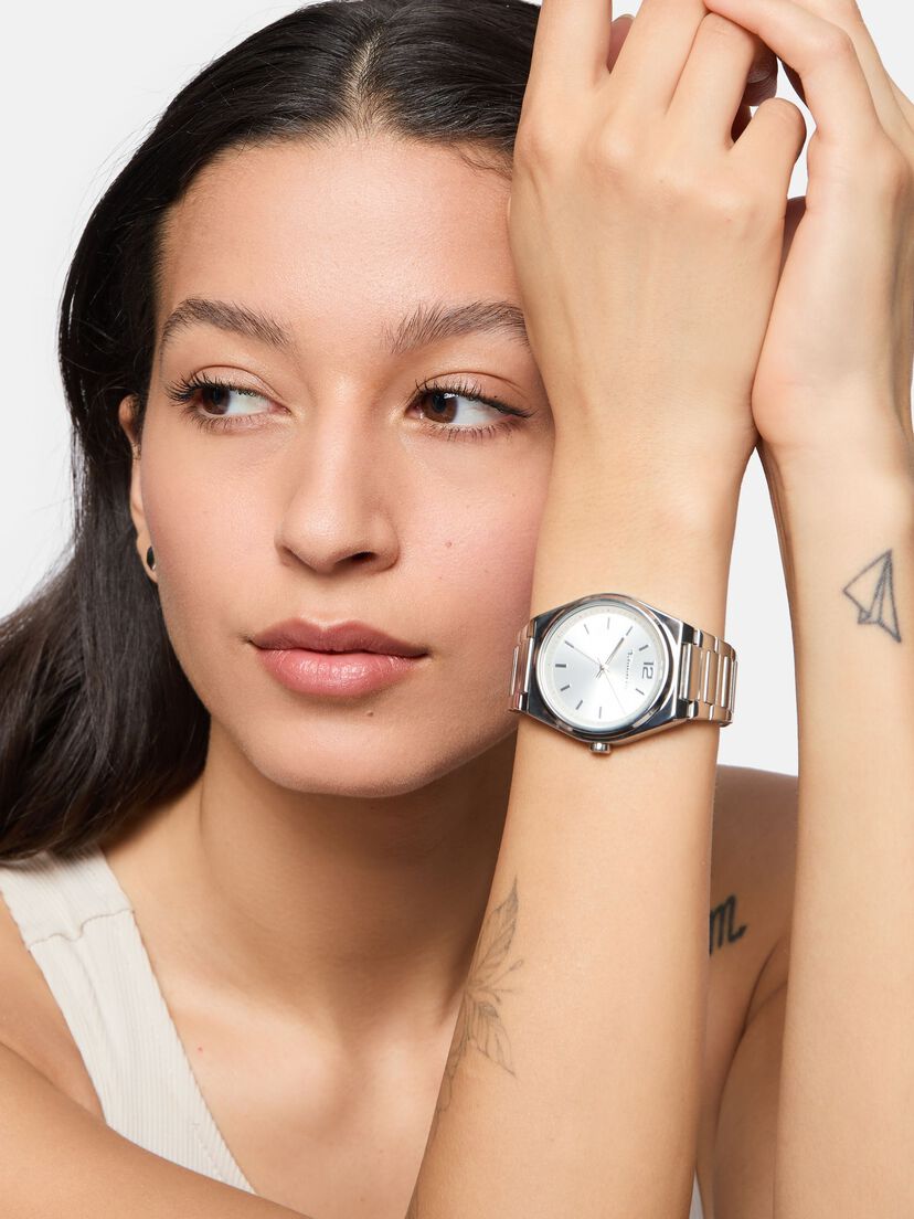 Horloge, silber silber-sunray, hi-res