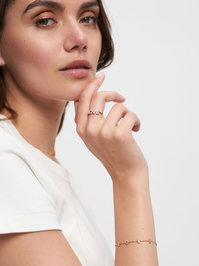 Armband, roségold, hi-res