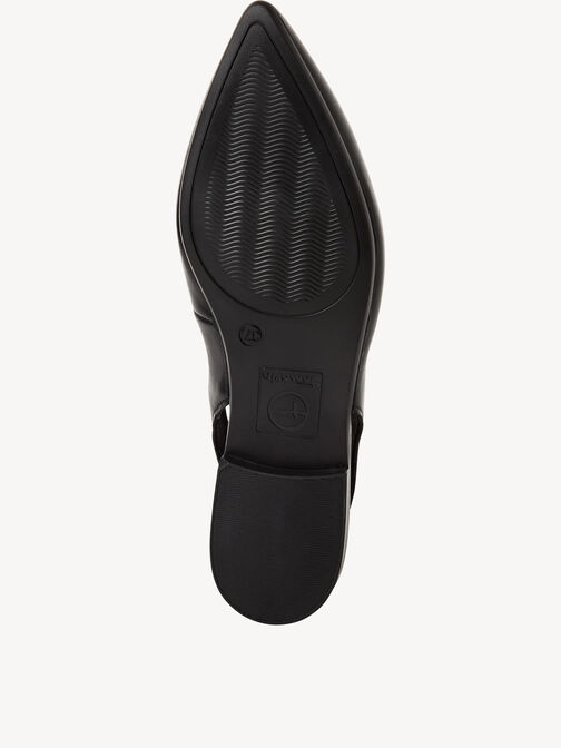 escarpin, BLACK LEATHER, hi-res