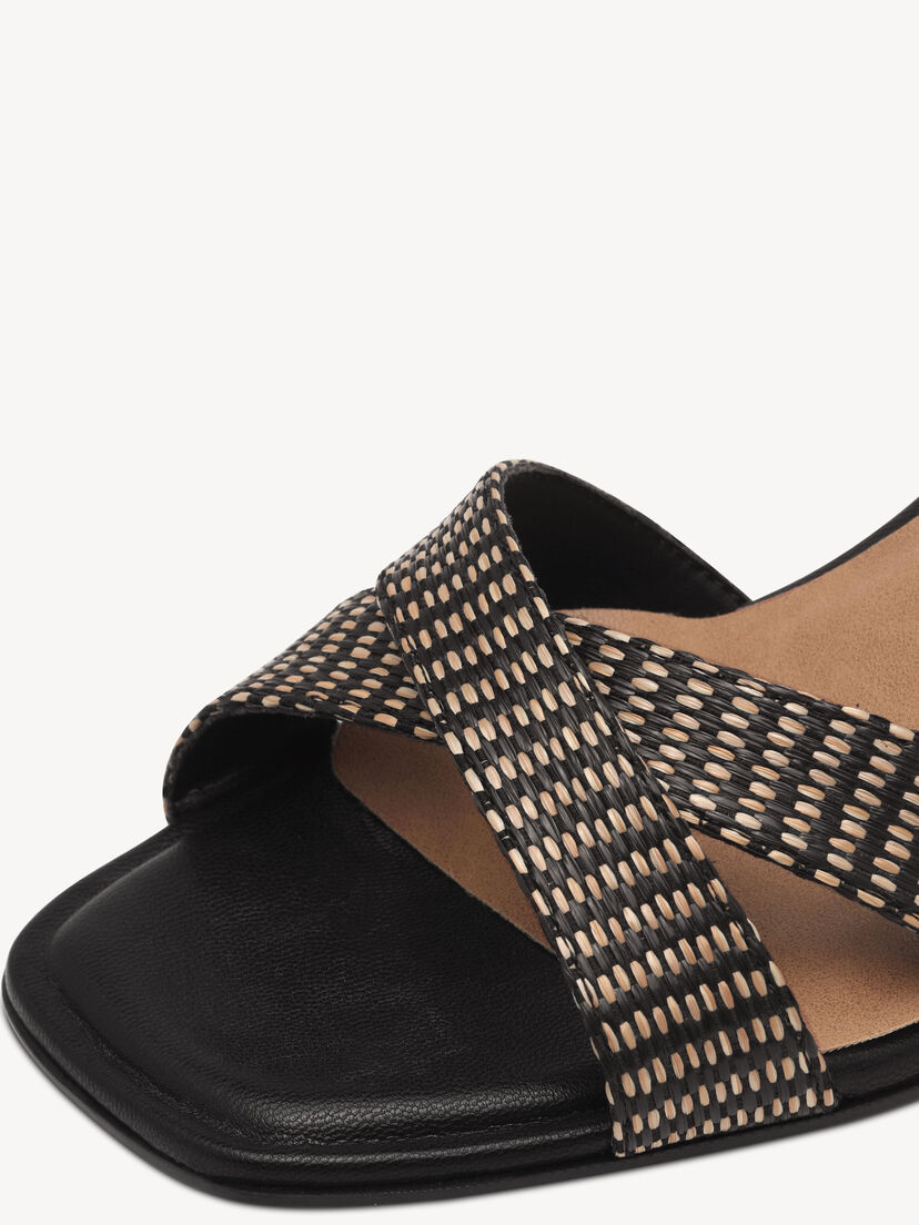 Sandaaltje - zwart, BLACK COMB, hi-res