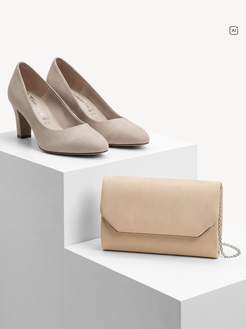 Clutch, beige, hi-res