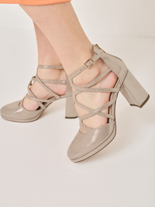 Pumps, LT GOLD STRUCT, hi-res