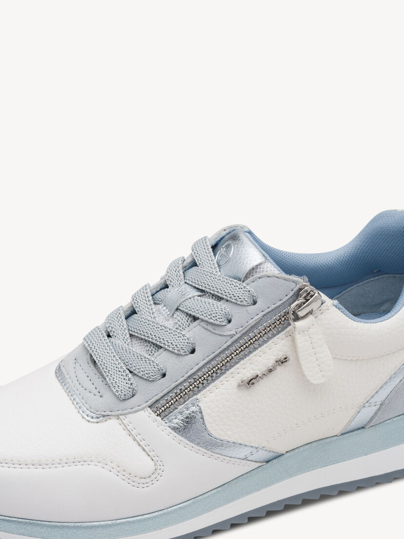 Sneaker - wit, WHITE/BLUE, hi-res