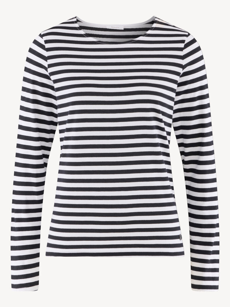 &Mu;&alpha;&kappa;&rho;&upsilon;&mu;ά&nu;&iota;&kappa;&epsilon;&sigmaf; &mu;&pi;&lambda;&omicron;ύ&zeta;&epsilon;&sigmaf; - &mu;&alpha;ύ&rho;&omicron;, Bright White/Black Beauty Striped, hi-res